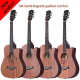 Andrew 38 inches folk guitar sapele body acoustic guitar
