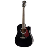 SAYSN 41" Spruce Acoustic Guitar black color Rosewood
