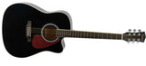 SAYSN 41" Spruce Acoustic Guitar black color Rosewood