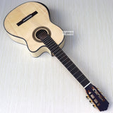 high grade flame maple cutway classic guitar with radian corner 39 inch
