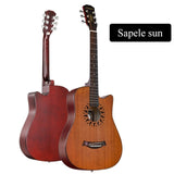 Andrew 38 inches folk guitar sapele body acoustic guitar