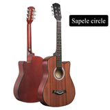 Andrew 38 inches folk guitar sapele body acoustic guitar