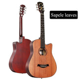 Andrew 38 inches folk guitar sapele body acoustic guitar
