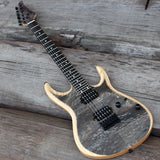 In Stock Satin Black EART electric guitar with ASH body Burl Maple