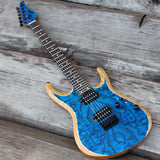 In Stock Satin Black EART electric guitar with ASH body Burl Maple