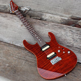 In Stock New arrive EART Electric Guitar Red Brown Color Flame Maple