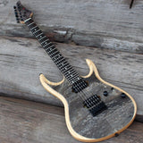 In Stock Satin Purple EART Electric guitar, 24 Frets Metal Rock guitar, ASH Body Burl Maple top, More color options