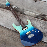 In Stock Brand New EART Electric Guitar Honey Sunburst Flame Maple top 24frets High Quality guitar parts, More Color Options